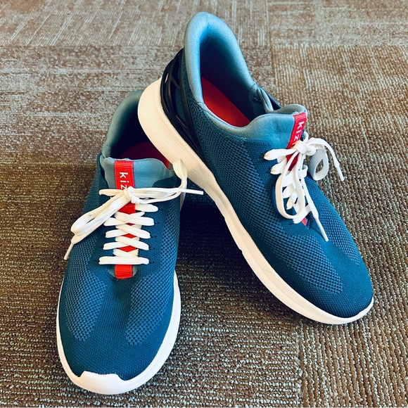 Kizik Shoes - Kizik Deep Sea Blue Athens Slip On Hands Free Casual Sneakers Women 8 Men 6.5